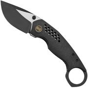 WE Knife Envisage WE22013-2 Black Titanium, Two-Tone navaja, diseño de Tuff Knives