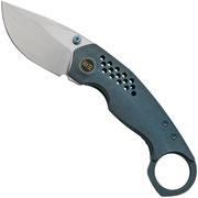 WE Knife Envisage WE22013-4 Blue Titanium, Hand Rubbed pocket knife, Tuff Knives design