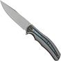 Image pour WE Knife Zonda WE22016-2 Gray Titanium, Twill Carbon Fiber Flamed Titanium, Bead Blasted, couteau de poche, Kellen Bogardus design