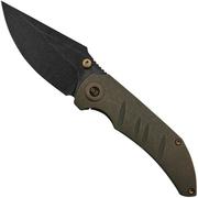 WE Knife Riff-Raff Bronze Titanium, Blackwashed CPM 20CV WE22020B-1 pocket knife, Matt Christensen design