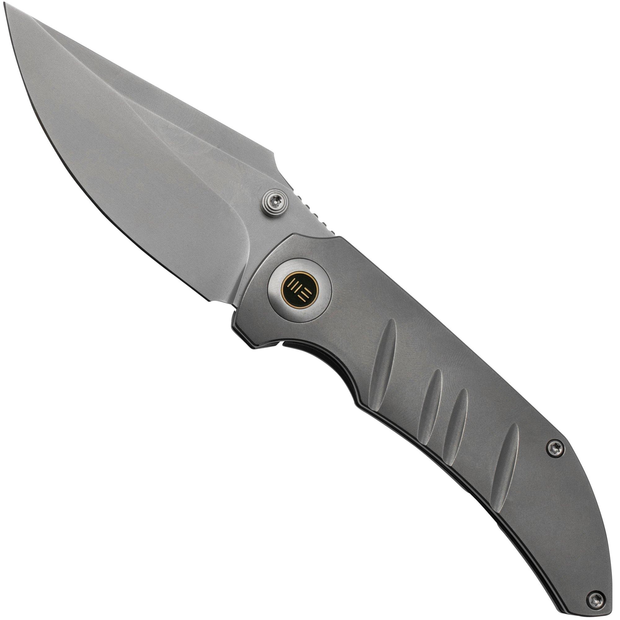 WE Knife Riff-Raff Grey Titanium, Blasted CPM 20CV WE22020B-4 Taschenmesser, Matt Christensen Design