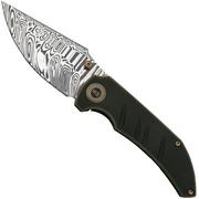 WE Knife Riff-Raff Black Titanium, Heimskringla Damasteel WE22020B-DS1 couteau de poche, Matt Christensen design