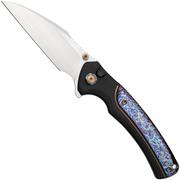 WE Knife Ziffius, WE22024D-2 Limited Edition, Integral Flamed Titanium Spacer, CPM 20CV couteau de poche