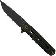 WE Knife Navo Black Bronze Titanium, Satin Blackwashed 20CV WE22026-3 coltello da tasca, Ostap Hel design