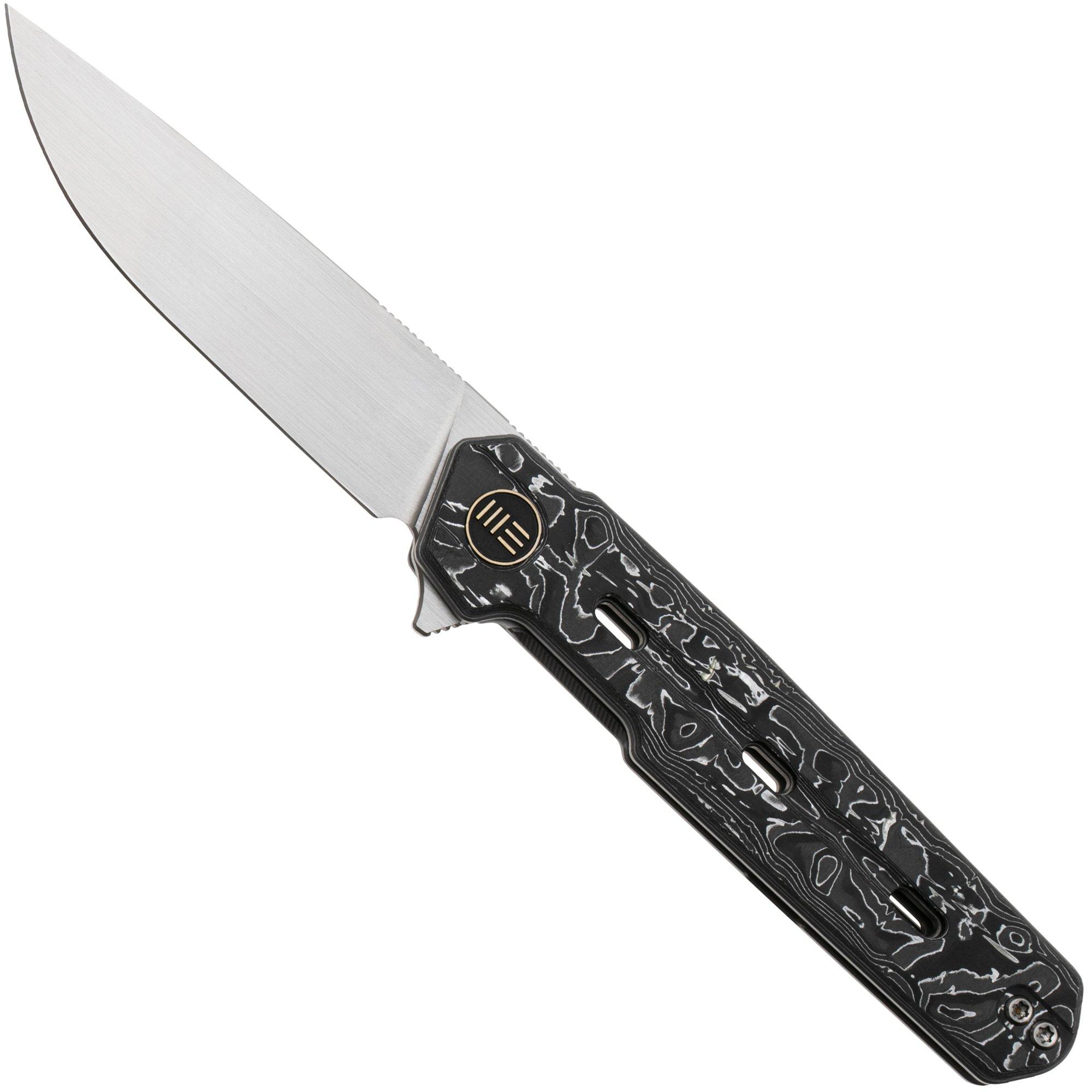 WE Knife Navo WE22026-6 Aluminium Foil Carbon Fiber, couteau de poche, Ostap Hel design
