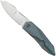 Image pour WE Knife Solid WE22028-4, Bead Blasted CPM-20CV, Blue Titanium, couteau de poche