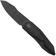 Image pour WE Knife Solid WE22028-5, CPM-20CV, Stonewashed Etched Pattern Black Titanium, couteau de poche