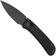 Image for WE Knife Qubit WE22030F-1 Blackwashed CPM 20CV, Black Titanium, pocket knife