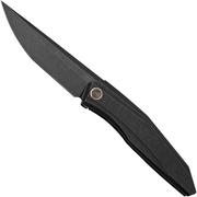 We Knife Cybernetic WE22033-1 Black Titanium Handle, Black Stonewashed Limited Edition, couteau de poche