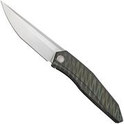 WE Knife Cybernetic WE22033-3 Tiger Stripe Pattern Flamed Titanium, Bead Blasted Limited Edition, Taschenmesser