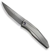 WE Knife Cybernetic WE22033-6 Polished Gray Titanium Handle, Polished Gray CPM 20CV, Limited Edition navalha