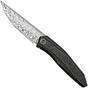Afbeelding voor WE Knife Cybernetic WE22033-DS1 Stonewashed Etched Black Titanium, Hakkepella Damaststeel, zakmes