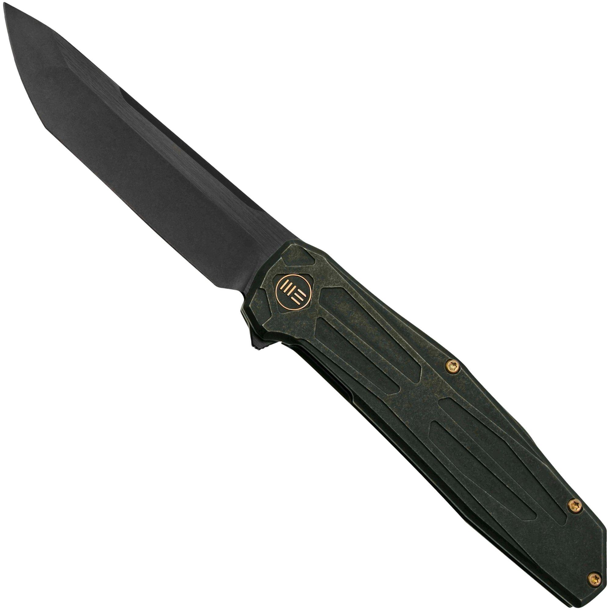 Nóż składany WE Knife Shadowfire WE22035-1 Black Titanium, Blackwashed, projekt Rafal Brzeski