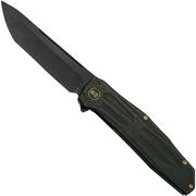 We Knife Shadowfire WE22035-1 Black Titanium, Blackwashed, zakmes Rafal Brzeski design
