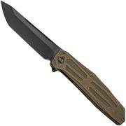 WE Knife Shadowfire WE22035-3 Bronze Titanium, Black Stonewashed, couteau de poche Rafal Brzeski design