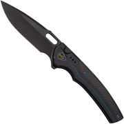 WE Knife Exciton Black Titanium Twill Carbon Fiber, Black Stonewashed CPM 20CV WE22038A-2 Limited Edition Taschenmesser
