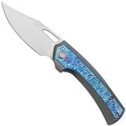 WE Knife Nefaris WE22040FA-1, CPM-20CV Clippoint, Flamed Titanium, Limited Edition pocket knife