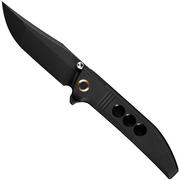 WE Knife Ezinta WE22041-1 Blackwashed Böhler M390, Black Titanium, couteau de poche