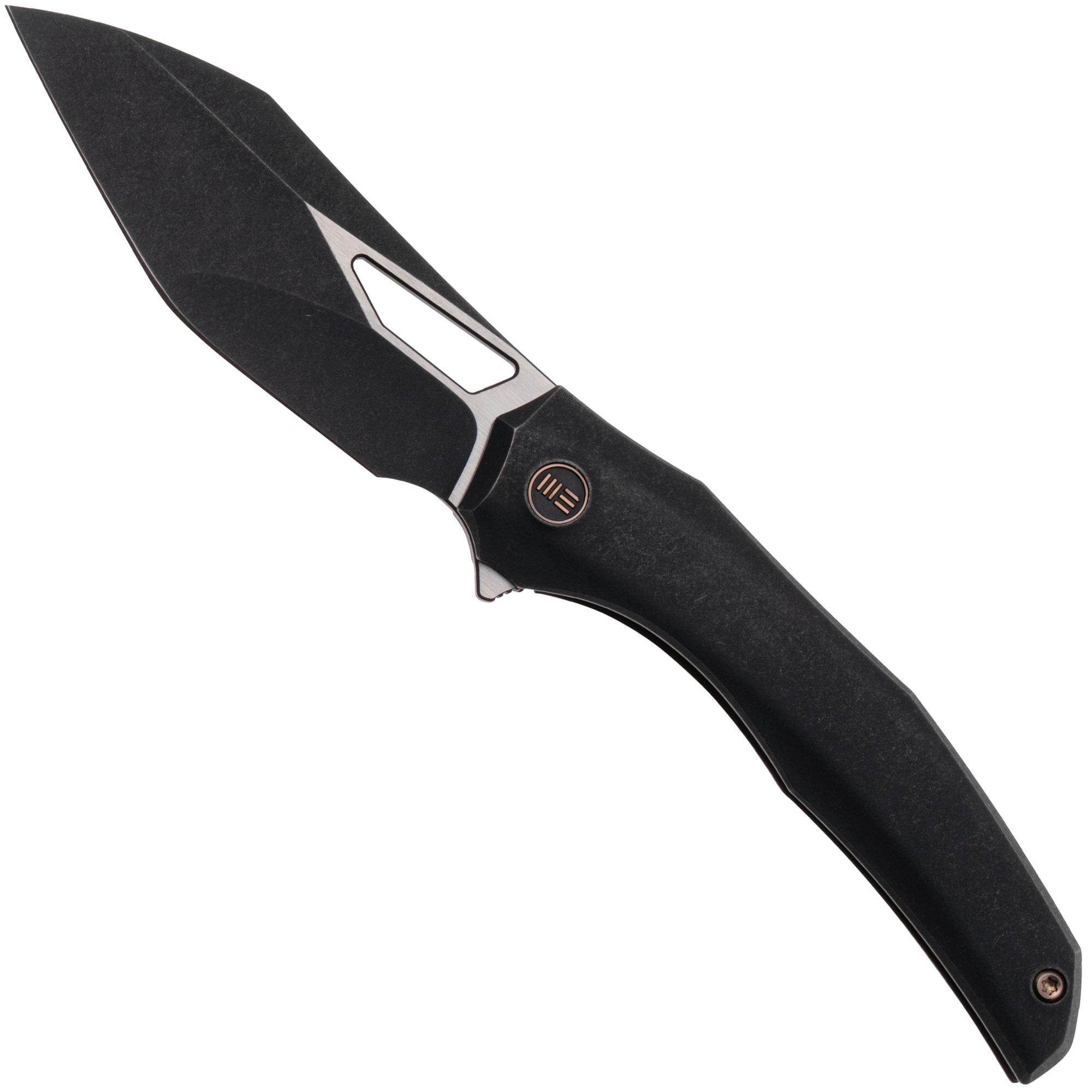 WE Knife Ignio WE22042B-1 Blackwashed Satin CPM 20CV, Black Titanium, Taschenmesser, Toni Tietzel Design