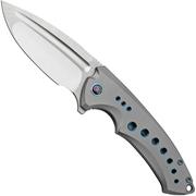 WE Knife Nexusia WE22044-2 Gray Titanium, Hand Polished Satin Blade, Taschenmesser