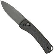 WE Knife Nightblade WE22046-3 Stonewash CPM 20CV, Tiger Stripe Flamed Titanium, pocket knife, Dutch Bushcraft Knives design