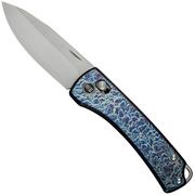 WE Knife Nightblade WE22046-4 Hand Rubbed CPM 20CV, Flamed Titanium, couteau de poche, Dutch Bushcraft Knives design