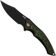 WE Knife Orpheus WE23009-1 CPM 20CV Bronze And Black Titanium, Fat Carbon Jungle Wear, navaja