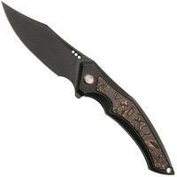 Image for WE Knife Orpheus WE23009-3 CPM 20CV, Black Titanium, Copper Foil Carbon Fiber, pocket knife