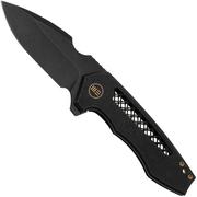 We Knife Harpen WE23019-1 Black Titanium, coltello da tasca, Michael Burch design