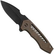 We Knife Harpen WE23019-3 Bronze Titanium, coltello da tasca, Michael Burch design