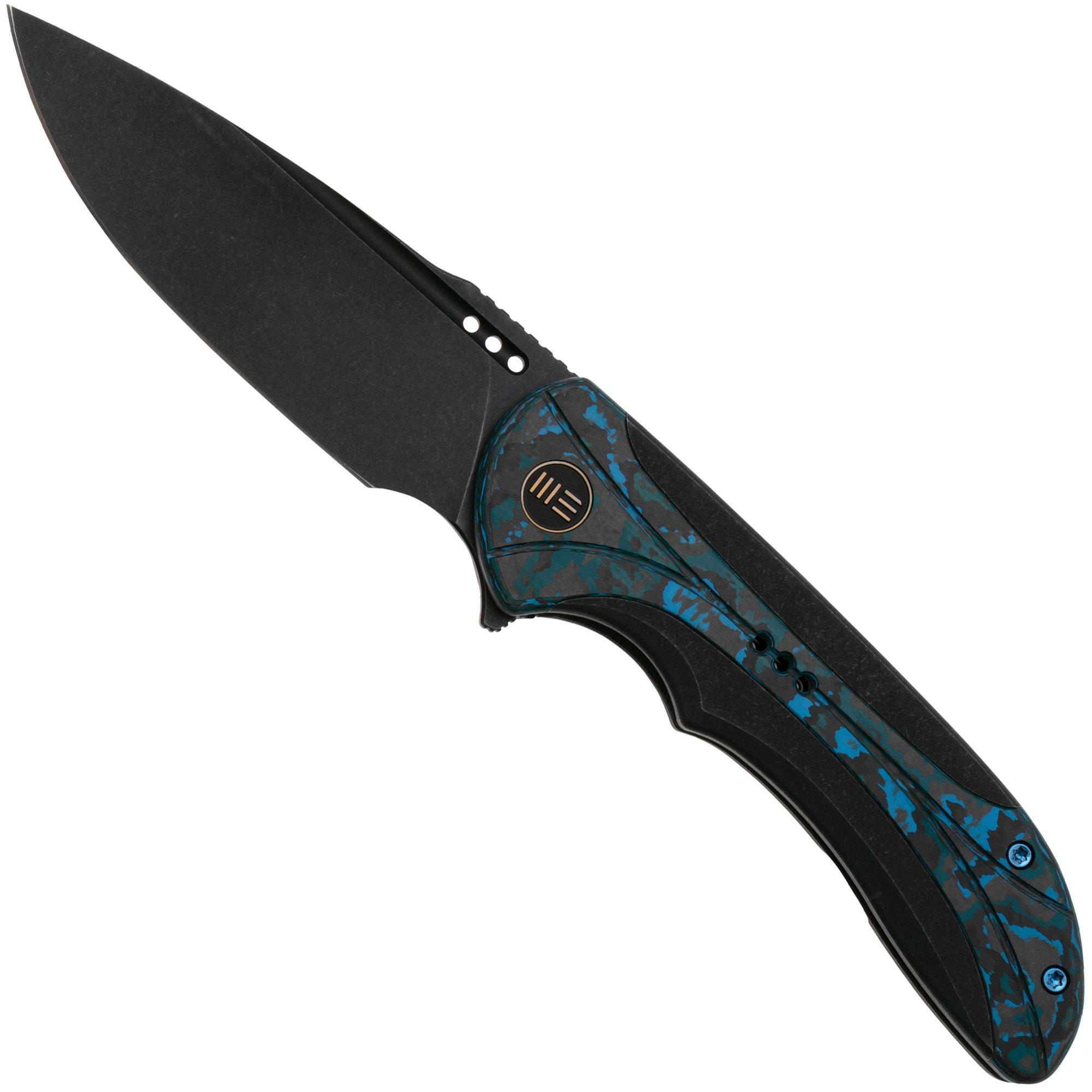 WE Knife Equivik WE23020-4 Blackwashed CPM 20CV, Black Titaniuhed CPM 20CV, Black Titanium, Arctic Storm Fat Carbon Taschenmesserm, Arctic Storm Fat Carbon Taschenmesser