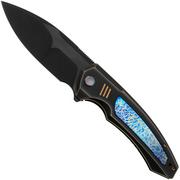 WE Knife Hyperactive WE23030-4 Black Brushed Vanax, Bronze/Black Titanium Flamed Titanium, couteau de poche