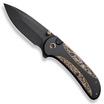 Afbeelding voor WE Knife Zizzit WE23031-1 Blackwashed CPM 20CV, Black Titanium Handle Copper Foil Carbon Fiber Inlay zakmes