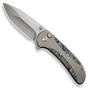 Afbeelding voor WE Knife Zizzit WE23031-2 Bead Blasted CPM 20CV, Polished Bead Blasted Titanium Handle Aluminum Foil Carbon Fiber Inlay zakmes