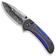 Image for WE Knife Zizzit WE23031-DS1 Thor Damasteel, Black Titanium Handle Timascus Inlay pocket knife