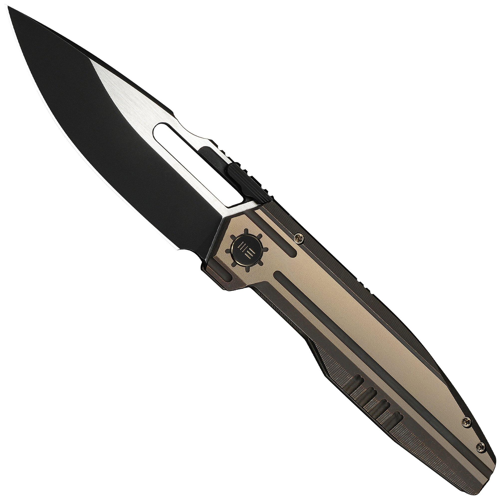 WE Knife Reveille WE23057-1, Limited Edition, Blackwashed/Satin Böhler M390, Bronze Titanium couteau de poche