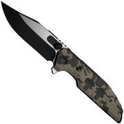 Imagem para WE Knife Muster Limited Edition WE23058-3, Black Stonewashed/Satin Böhler M390, Desert Terrain Titanium, navalha
