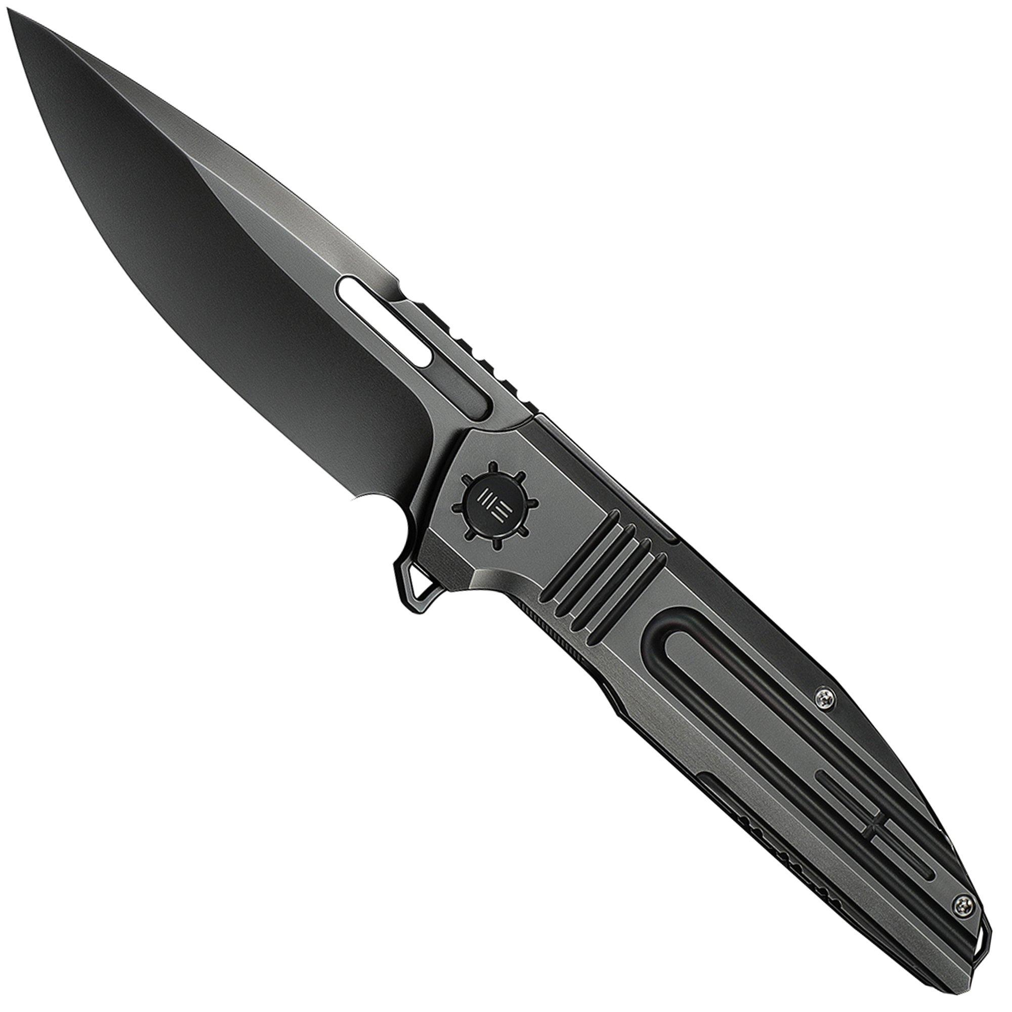WE Knife Tracks Limited Edition WE23059-1, Polished Grey Böhler M390, Polished Grey Titanium, coltellino tascabile