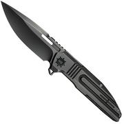 Image for WE Knife Tracks Limited Edition WE23059-1, Polished Grey Böhler M390, Polished Grey Titanium pocket knife