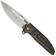 Image pour WE Knife Tracks Limited Edition WE23059-2, Hand Rubbed Satin Böhler M390, Bronze Titanium, couteau de poche