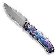 WE Knife Swordfin WE23067-1 Bead Blasted CPM 20CV, Flamed Titanium Gray Titanium Taschenmesser, Thys Meades Design