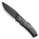 Image for WE Knife Swordfin WE23067-2 Blackwashed CPM 20CV, Shredded Carbon Fiber Black Titanium pocket knife, Thys Meades design