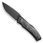 Bild für WE Knife Swordfin WE23067-2 Blackwashed CPM 20CV, Shredded Carbon Fiber Black Titanium Taschenmesser, Thys Meades Design
