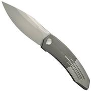 WE Knife Sine WE23069B-2 Stonewash M390, Wave Gray Titanium, coltello da tasca