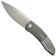 Image for WE Knife Sine WE23069B-2 Stonewash M390, Wave Gray Titanium, pocket knife