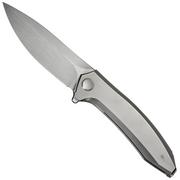 WE Knife Acuminal WE23070-2 Satin Vanax, Bead Blasted Titanium, zakmes