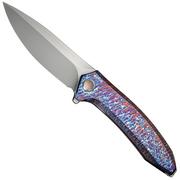 WE Knife Acuminal WE23070-4 Bead Blasted Vanax, Flamed Titanium, pocket knife