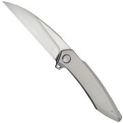 Imagem para WE Knife Fluxor WE23071-2 Hand Rubbed Satin M390, Gray Titanium, navalha