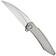 Image pour WE Knife Fluxor WE23071-2 Hand Rubbed Satin M390, Gray Titanium, couteau de poche