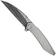 Image pour WE Knife Fluxor WE23071-DS1 Fafnir Damasteel, Polished Bead Blasted Titanium, couteau de poche